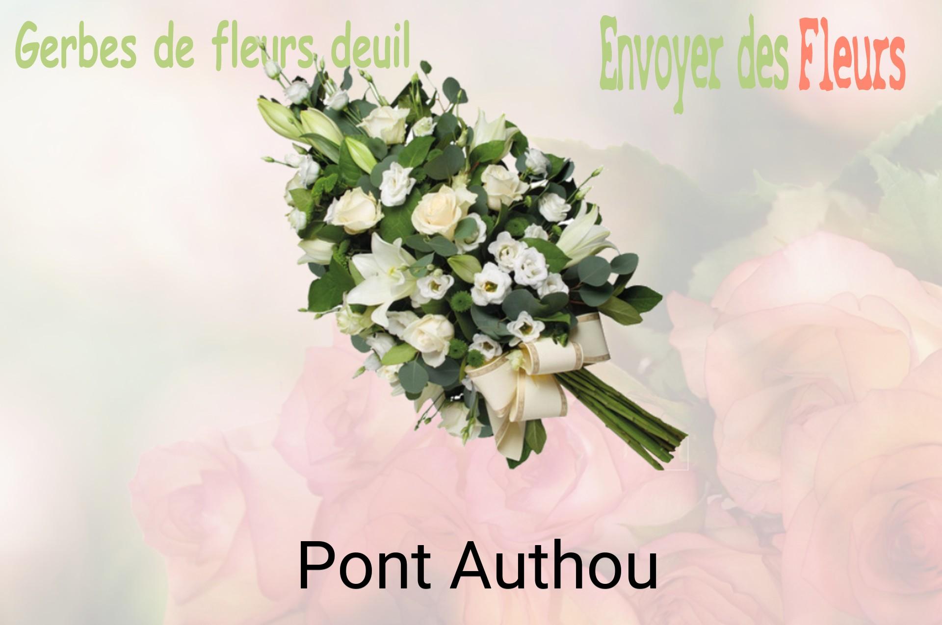 Gerbe de fleurs de deuil livrée à Pont-Authou